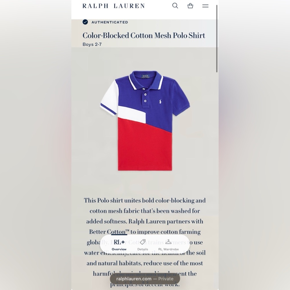 Polo Ralph Lauren Boy’s Color-block Cotton Mesh Polo Shirt and Shorts, Size 3/3T - Picture 3 of 5